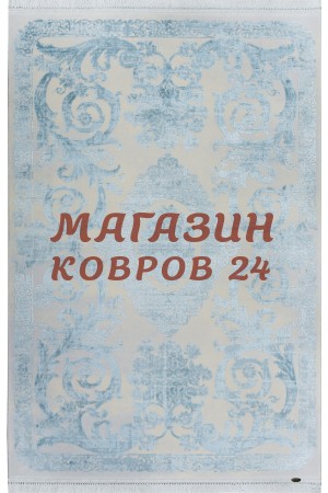 Турецкий ковер Tajmahal 9341 Серый-голубой