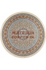 Круглый ковер Mashad 1200 129 Голубой круг