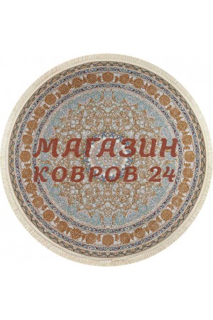 Иранский ковер Mashad 1200 129 Голубой круг