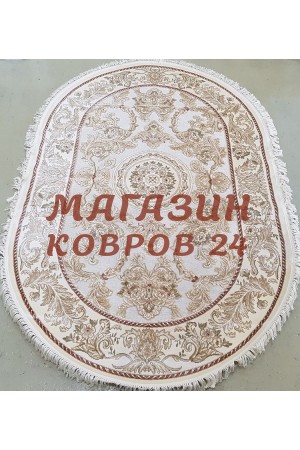 Бельгийский ковер Kunduz 5054_498440 Крем овал