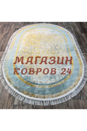Иранский ковер Paris 3090 Серый овал
