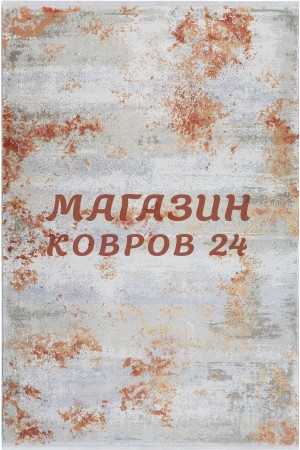 Турецкий ковер Tajmahal 2771 Серый-терракотовый