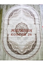 Российский ковер Rimma Lux 36868 Крем-бежевый овал