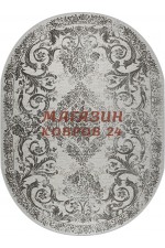 Российский ковер Rimma Lux 36932 Серый овал
