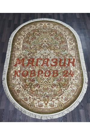 Бельгийский ковер Kunduz 5135_498770 Зеленый овал