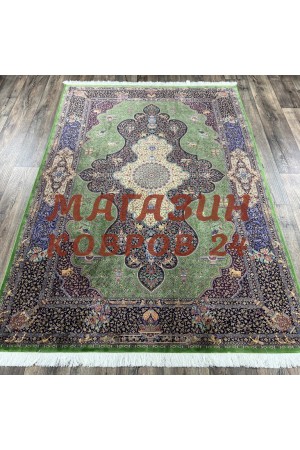 Иранский ковер Qum 246 Зеленый