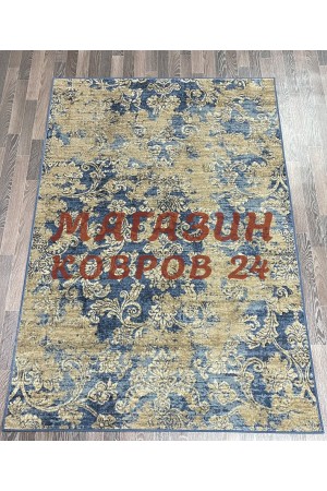 Бельгийский ковер Matrix 89526_8929 Синий-бежевый