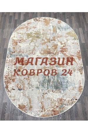 Бельгийский ковер Маями 85001_6161 Бежевый овал