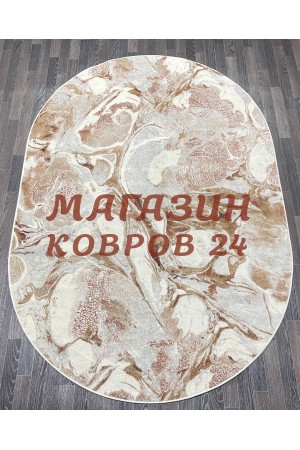 Бельгийский ковер Маями 85003_6111 Бежевый овал