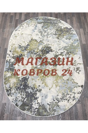 Бельгийский ковер Маями 85007_5191 Серый овал