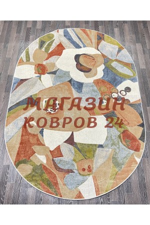 Бельгийский ковер Маями 85009_5151 Разноцветный овал