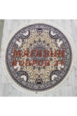 Иранский ковер Rishim 36165 Бежевый круг