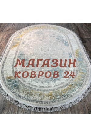 Иранский ковер Paris 3031 Серый овал