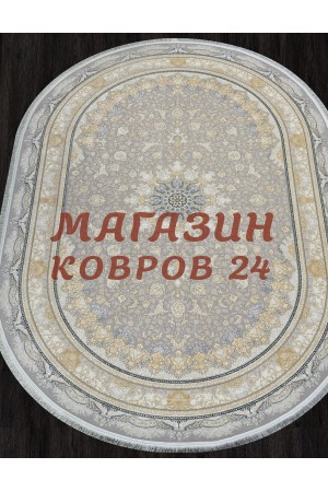 Иранский ковер Shahname 1200 121533 Серый овал