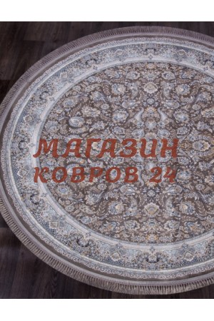 Иранский ковер Shahname 1200 256 Серый круг