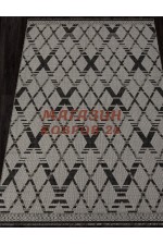 Безворсовый ковер Kair 135 Черный-серый