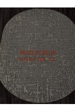 Гипоаллергенный ковер Kair 136 Черный-серый овал