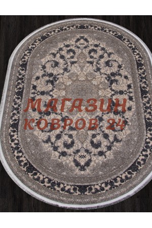 Иранский ковер Kashan 752024-000 Бежевый овал