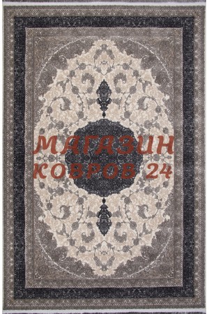 Иранский ковер Kashan 752029 Серый