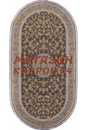 Иранский ковер Kashan 752060 Бежевый овал