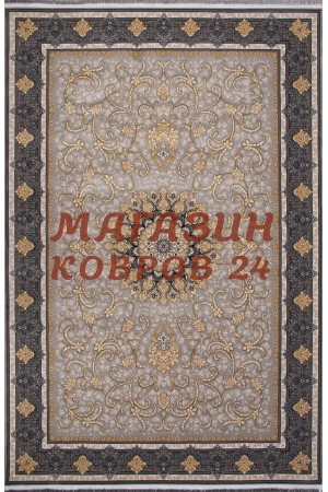 Иранский ковер Kashan 752192 Серый