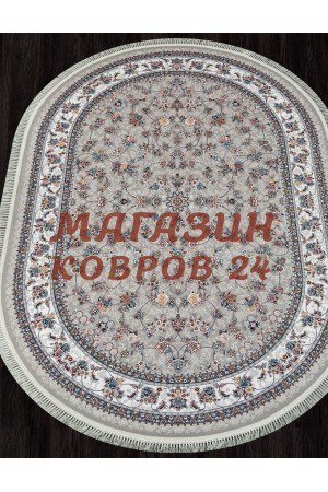Иранский ковер Maktub 7003 Серый овал