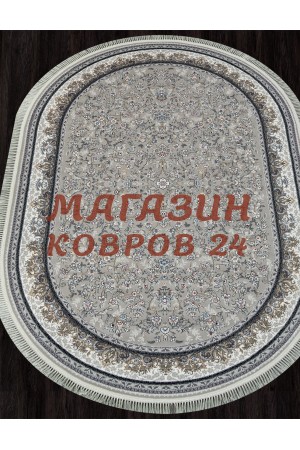 Иранский ковер Maktub 7006 Серый овал