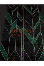 Ковер в стиле арт деко Omega 04459 Зеленый-черный