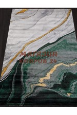 Ковер в стиле арт деко Omega 08710 Зеленый-серый