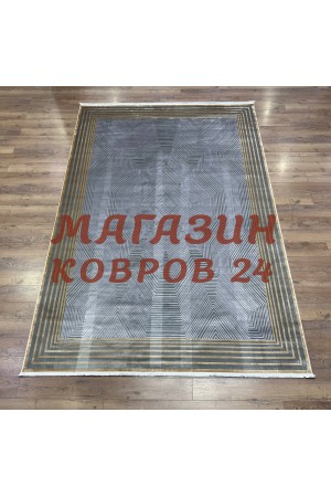 Турецкий ковер Luxury 002 Серый-бежевый