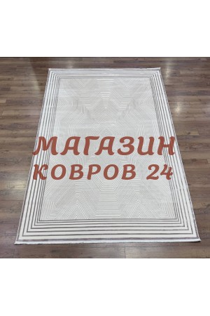 Турецкий ковер Luxury 008 Крем-серый