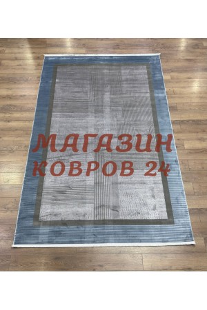 Турецкий ковер Luxury 010 Серый-голубой