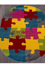 Детский ковер Rio 820 Разноцветный овал