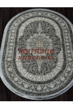 Иранский ковер Salima 8003 Серый овал