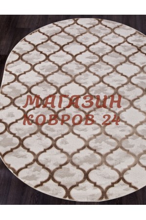 Турецкий ковер Star 0066 Коричневый овал