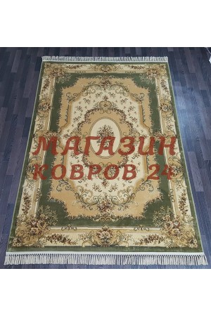 Бельгийский ковер Белучи 61785 6848 Бежевый-зеленый