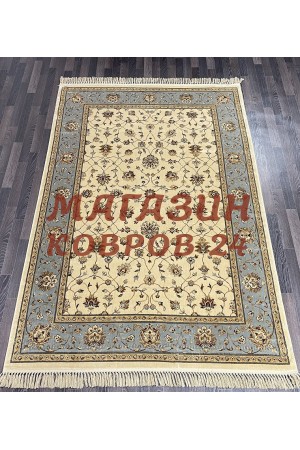 Бельгийский ковер Белучи 61716-6858 Крем-голубой
